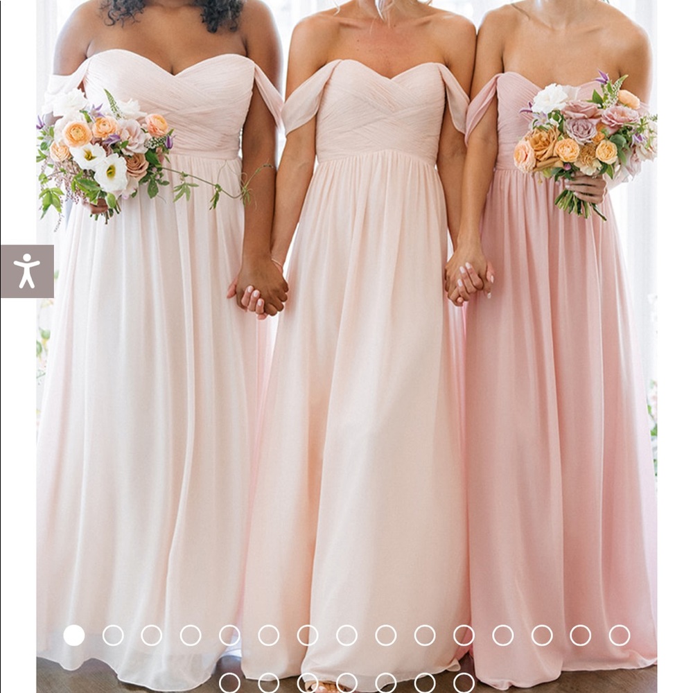 Revelry Kennedy Chiffon Convertible Dress
Color: First Kiss, Size: 6